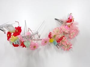 アンティーク　つまみ細工　髪飾りセット